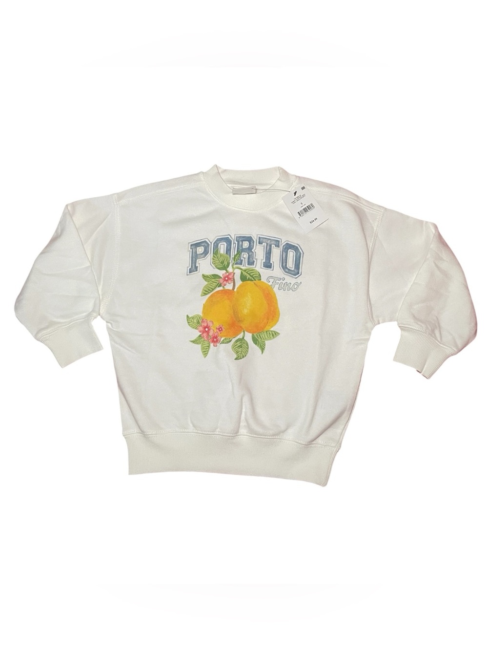Cotton On Kids Size 3 Porto Lemon Graphic Sweatshirt NWT